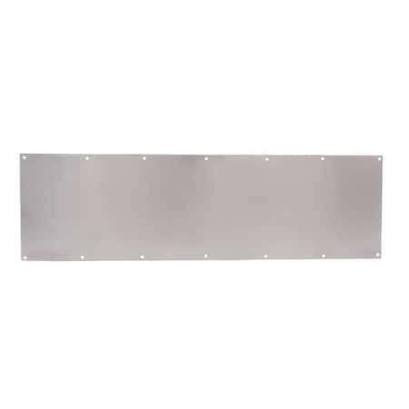 Trimco 10in x 34in Kick Plate with Four Beveled Edges Satin Stainless Steel Finish K00506301034B4E